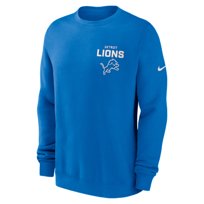 Detroit Lions Draw Block Club Men's Nike NFL Pullover Crew. Nike.com